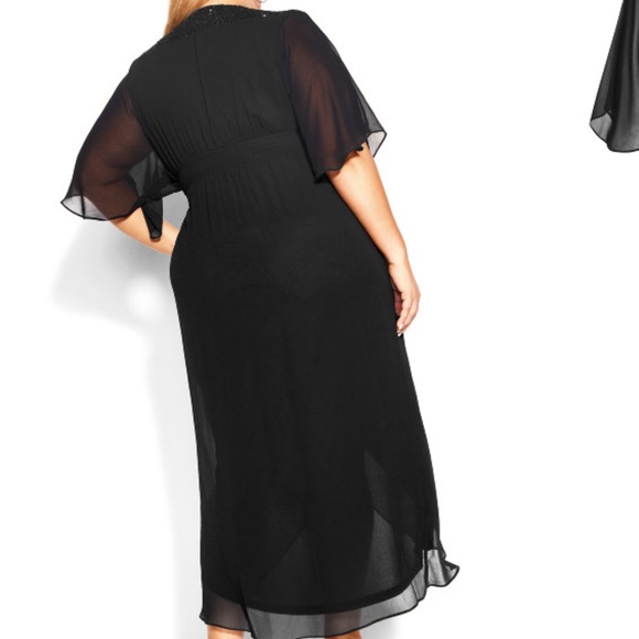 City chic maxi sequin wrap dress- 16-Ruby- NWT - Picture 9 of 9